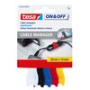Manager cables tesa® On & Off 12mmx20cm assorti 5 pièces Photo
