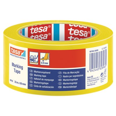 Markeringstape tesa® Professional 60760 PV1 50mmx33m geel