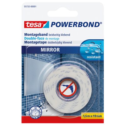 Ruban de montage tesa® Powerbond Miroir double face 1,5mx19mm