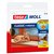 Tochtstrip Tesamoll® P-profiel rubber 6mx9mm bruin
