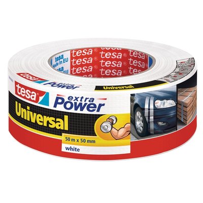 Duct tape tesa® extra Power Universal 50mx50mm wit