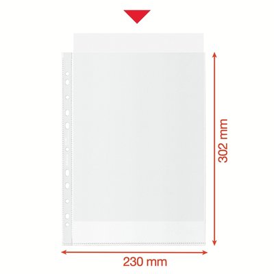 Showtas Esselte recycle PP A4 70µ 11-gaats transparant 100 stuks