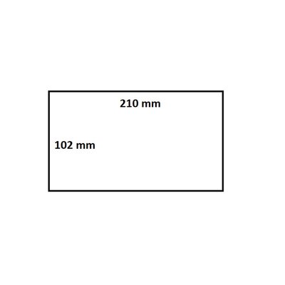 Etiquette Zebra IEZZY 3005093 102x210mm 76mm blanc permanent 640 pièces