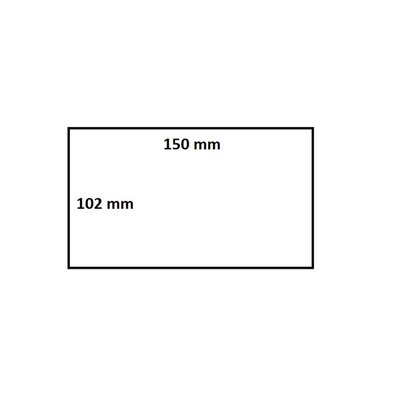 Labeletiket IEZZY Zebra 3005281-T 102x150mm 19mm wit permanent 110st