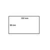 Labeletiket IEZZY Zebra 880191-038D 102x38mm 25mm wit permanent 1790st foto