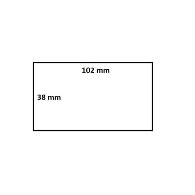 Labeletiket IEZZY Zebra 880191-038D 102x38mm 25mm wit permanent 1790st