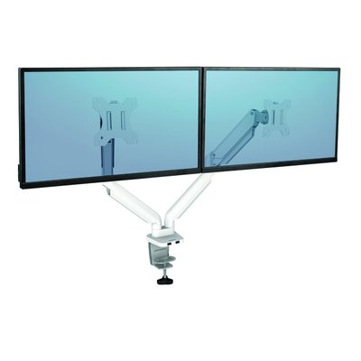 Monitorarm Fellowes Platinum Serie Duo wit