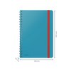 Cahier de notes Leitz Cosy spirale B5 ligné 160 pages 100g bleu Photo