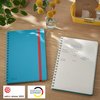 Cahier de notes Leitz Cosy spirale B5 ligné 160 pages 100g bleu Photo