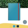 Cahier de notes Leitz Cosy spirale B5 ligné 160 pages 100g bleu Photo