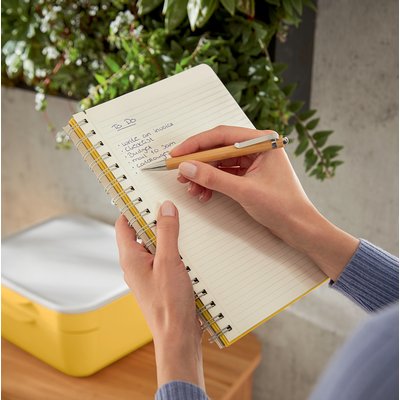 Cahier de notes Leitz Cosy B5 spirale ligné 160 pages 100g jaune