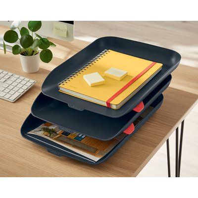 Cahier de notes Leitz Cosy B5 spirale ligné 160 pages 100g jaune