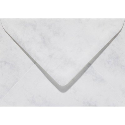 Envelop Papicolor EA5 156x220mm marmer grijswit pak à 6 stuks