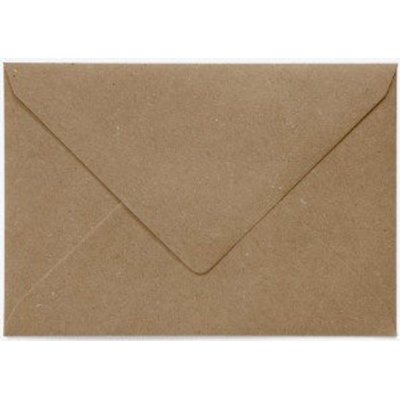 Envelop Papicolor EA5 156x220mm recycled kraft bruin pak à 6 stuks