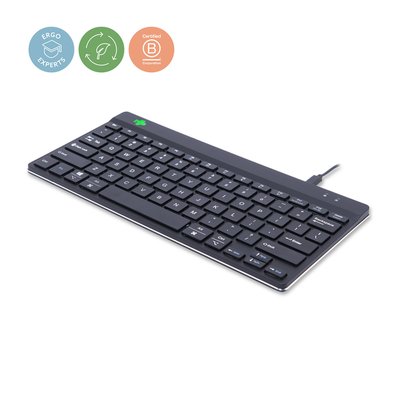 Clavier ergonomique compact R-Go Tools Break QWERTY noir