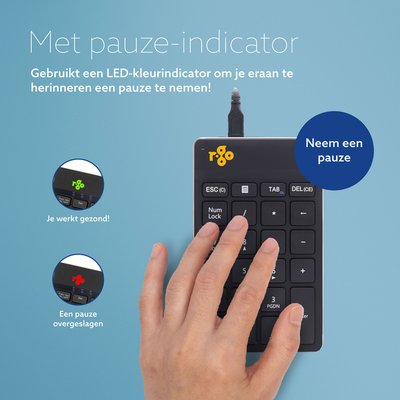 Toetsenbord R-Go Ergonomisch Numpad Break Draad
