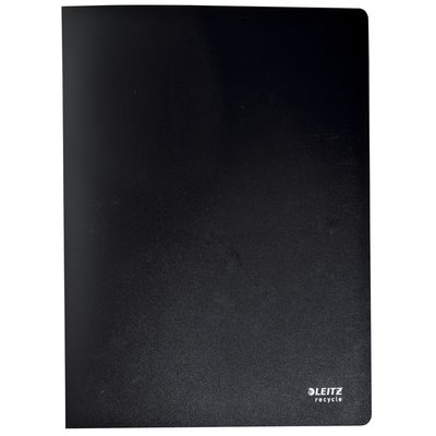 Reliure de présentation Leitz Recycle A4 20 pochettes PP recyclé noir