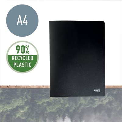 Reliure de présentation Leitz Recycle A4 20 pochettes PP recyclé noir