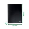 Reliure de présentation Leitz Recycle A4 40 pochettes PP recyclé noir Photo