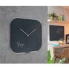 Wandklok Leitz Cosy grijs glas foto