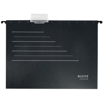 Hangmap Leitz Alpha Recycle A4 verticaal V-bodem zwart