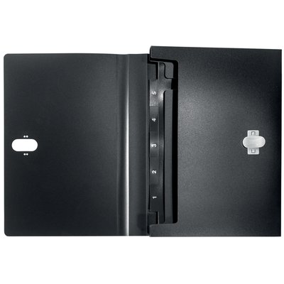Projectmap Leitz Recycle A4 5-vaks PP zwart