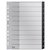 Tabblad Leitz Recycle A4 11-gaats 1-10 extra breed PP