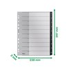 Tabblad Leitz Recycle A4 11-gaats 1-10 extra breed PP foto