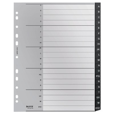 Intercalaires Leitz Recycle A4 11 trous A-Z Extra Large PP