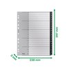 Intercalaires Leitz Recycle A4 11 trous A-Z Extra Large PP Photo