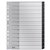 Tabblad Leitz Recycle A4 11-gaats 1-12 extra breed PP
