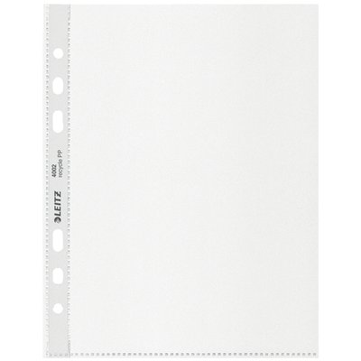Pochette Leitz Recycle A5 6 perforations PP 100µ transparent 25 pièces