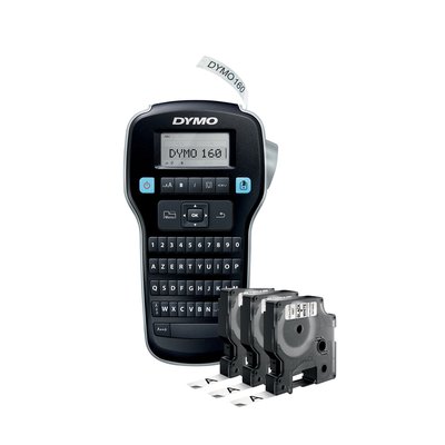 Labelprinter Dymo LabelManager 160 draagbaar azerty 12mm zwart valuepack