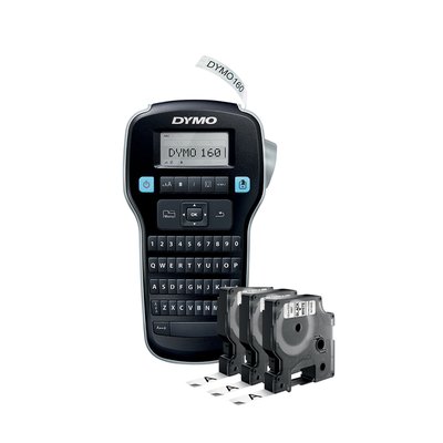 Labelprinter Dymo LabelManager 160 draagbaar qwerty 12mm zwart valuepack