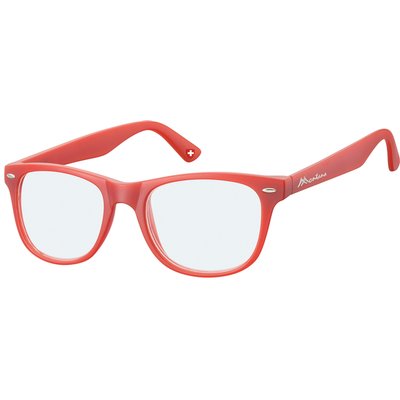 Leesbril Montana +3.00 dtp blue light filter rood