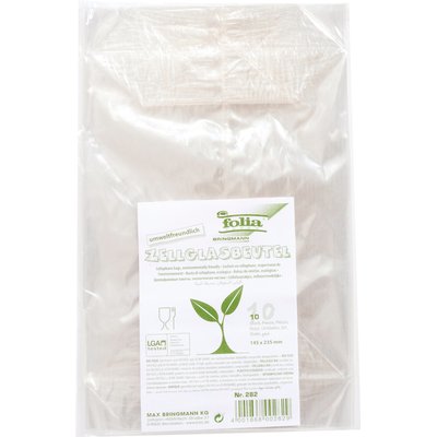 Sachet cellophane Folia 145x235mm transparent 10 pièces