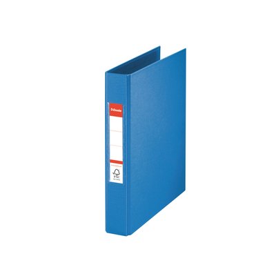 Classeur Esselte VIVIDA A5 2 anneaux méc-O 25mm PP bleu