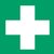 Pictogramme Djois Secours 200x200mm vert
