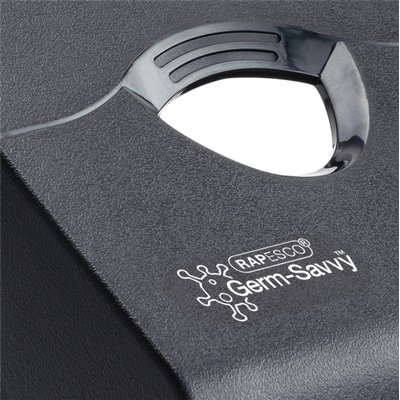 Perforator Rapesco Germ-Savvy Heavy Duty HD865-P antibacterieel 2-gaats zwart