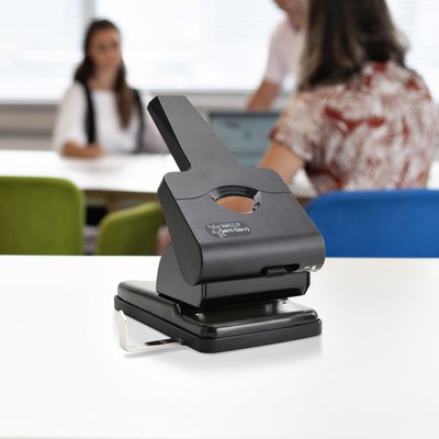 Perforator Rapesco Germ-Savvy Heavy Duty HD865-P antibacterieel 2-gaats zwart