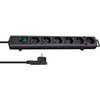 Bloc multiprise Brennensthul Comfort Plus 6 prises incl prise plate 2m noir Photo