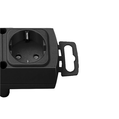 Bloc multiprise Brennensthul Comfort Plus 6 prises incl prise plate 2m noir
