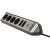 Stekkerdoos Brennenstuhl bureau Estilo 6vdig incl 2 USB 2m zw/zilver foto