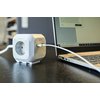 Bloc multiprise Brennenstuhl 4 prises + 2 USB 140cm gris/blanc Photo