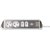 Bloc multiprise Brennenstuhl Estilo 4 prises incl 2 USB 2m blanc/argent