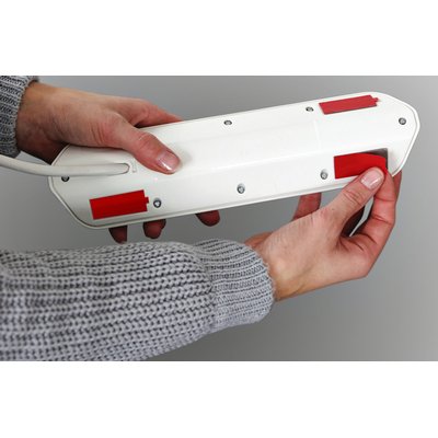 Bloc multiprise Brennenstuhl Estilo 4 prises incl 2 USB 2m blanc/argent