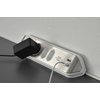 Bloc multiprise Brennenstuhl Estilo 4 prises incl 2 USB 2m blanc/argent Photo