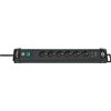 Bloc multiprise Brennenstuhl Premium 6 prises dont 2 USB 3m noir Photo