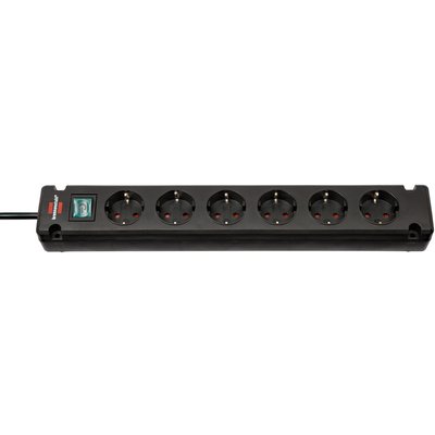 Bloc multiprise Brennenstuhl Bremounta 6 prises 3m noir