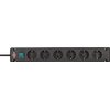 Bloc multiprise Brennenstuhl Bremounta 6 prises 3m noir Photo
